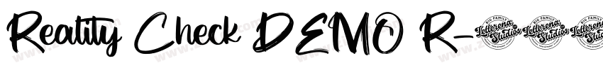 Reality Check DEMO R字体转换 Reality Check DEMO R字体转换